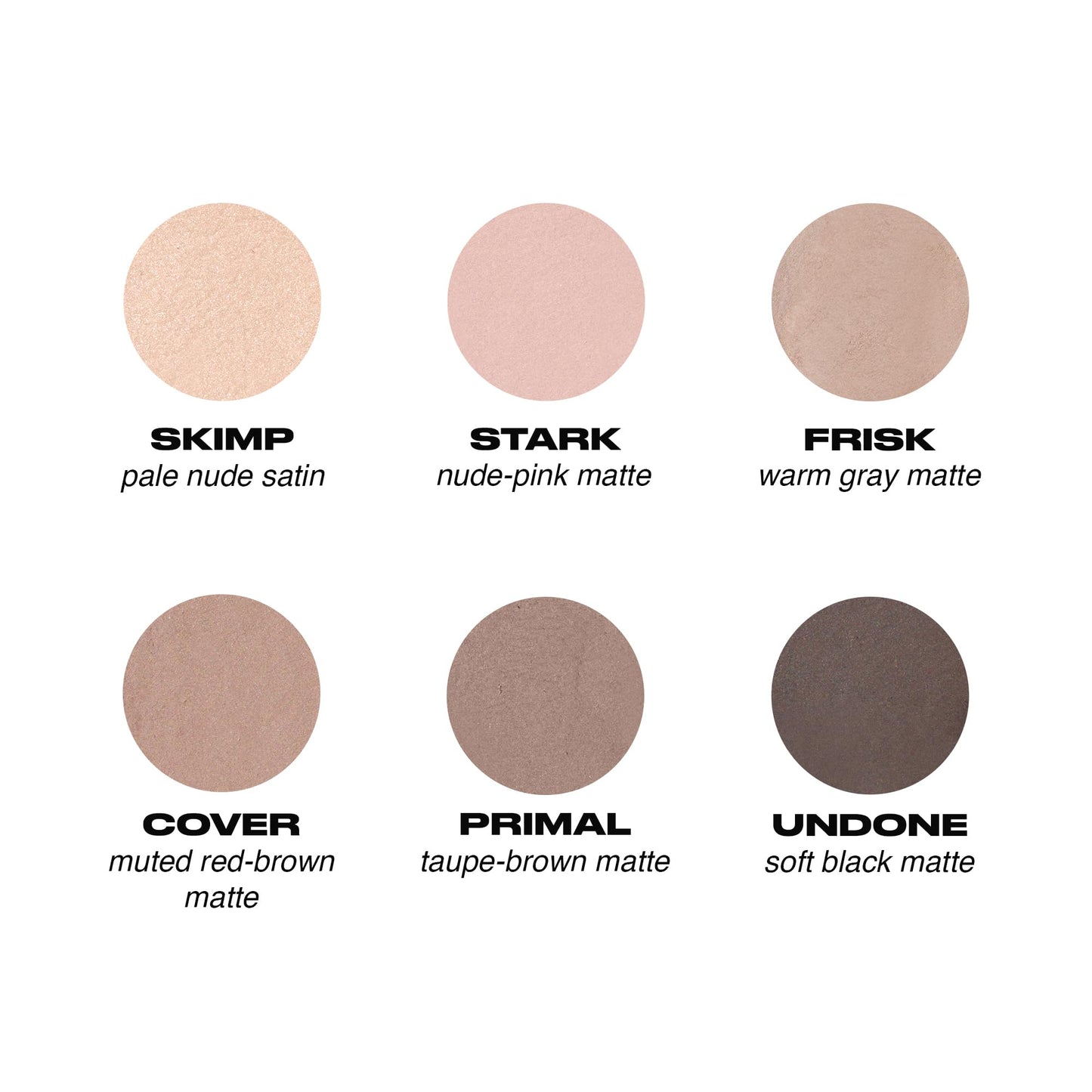 URBAN DECAY Naked 2 Basics Mini Eyeshadow Palette - 6 Matte Neutral Shadows, Long-lasting Wear, Multi-Use Powder for Eye, Contour, Brows, Ultra-Blendable Cool-Tone Shades, Travel Makeup with Mirror