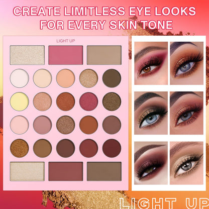 UCANBE 86 Colors Makeup Palette with 15PCS Brushes Set, Matte Glitter Eyeshadow, Highlighter, Blush & Contour All in One – Vibrant, Neutral & Smoky Shades – Valentine’s & Birthday Holiday Gift Set
